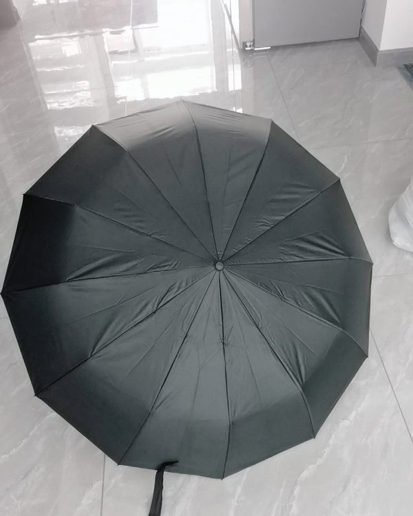 TENTAGON Windproof & Water-Resistant Foldable Umbrella, Black For Cheap