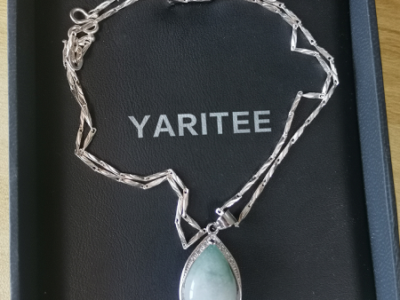 YARITEE necklace,Sterling Silver Gemstone Solitaire Pendant Necklace for Womens Hot on Sale