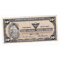 S9-Ea-D* Replacement 1987 Canadian Tire Coupon 50 Cents Very Fine For Cheap