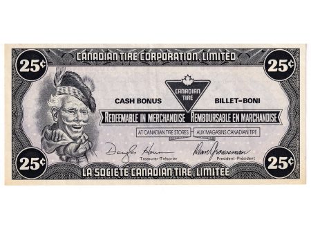 S8-D-CY1 White C 1985 Canadian Tire Coupon 25 Cents Extra Fine Online now