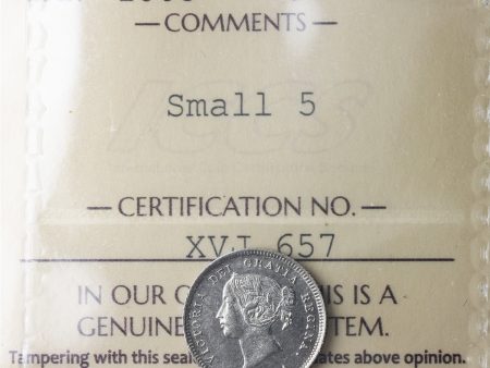 1885 Small 5 Canada 5-cents ICCS Certified EF-45 For Sale