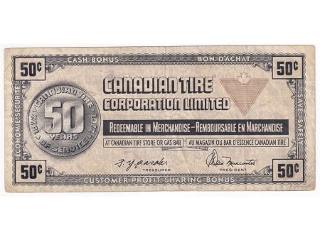 S3-E-V 1972 Canadian Tire Coupon 50 Cents Fine on Sale