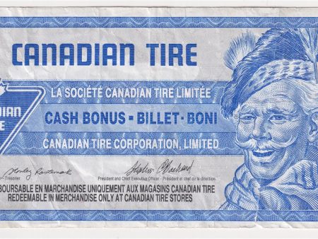 S17-Fa-*0 Replacement 1992 Canadian Tire Coupon $1.00 Fine (Tear) For Sale