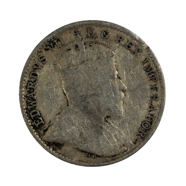 1909 Pointed Leaves Canada 5-cents VG-F (VG-10) For Sale