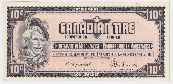 S4-C-CN 1974 Canadian Tire Coupon 10 Cents Extra Fine Online Sale