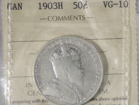 1903H Canada 50-cents ICCS Certified VG-10 Discount