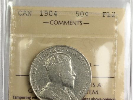 1904 Canada 50-cents ICCS Certified F-12 Hot on Sale