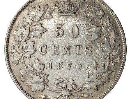 1870 LCW Canada 50-cents VF-EF (VF-30) $ Hot on Sale