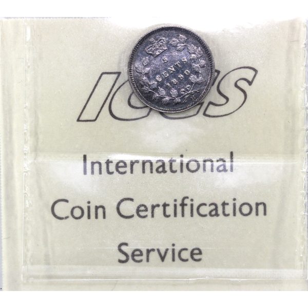 1890H Canada 5-cents ICCS Certified EF-40 Online Sale