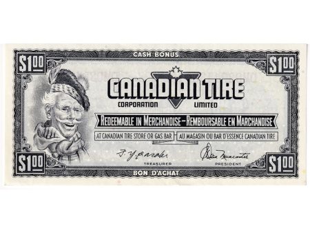 S4-F-DM1 1974 Canadian Tire Coupon $1.00 Almost Uncirculated Sale