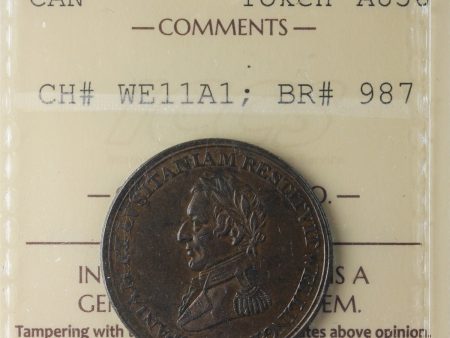 WE-11A1 Wellington Cuidad Rodrigo Salamanca Token ICCS Certified AU-50 BR #987 Online Hot Sale