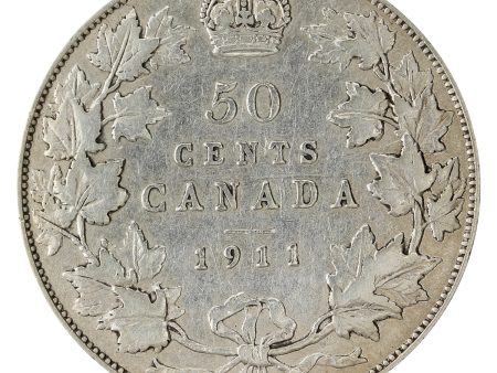 1911 Canada 50-cents F-VF (F-15) $ For Sale