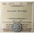 1870 Raised Border Canada 5-cents ICCS Certified VF-30 Online now