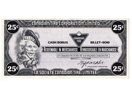 S6-D-CZ 1985 Canadian Tire Coupon 25 Cents Almost Uncirculated For Discount