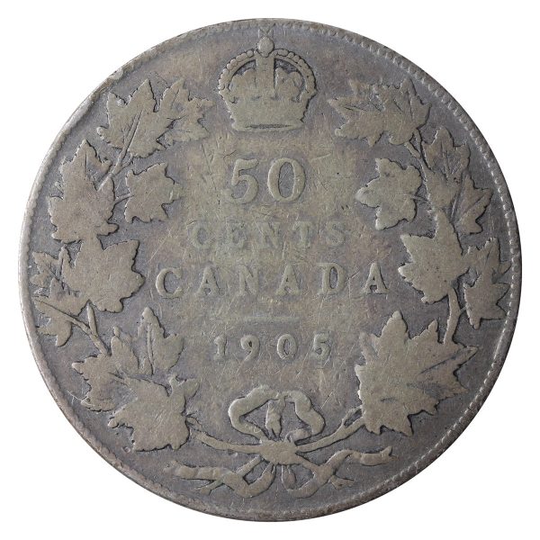 1905 Canada 50-cents ICCS Certified VG-10 Hot on Sale