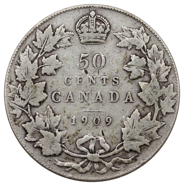 1909 Canada 50-cents VG-F (VG-10) $ Hot on Sale