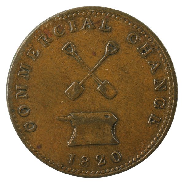 UC-9A1 1820 Upper Canada Commerical Change Half Penny Token Extra Fine (EF-40) $ Discount