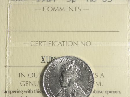 1924 Canada 5-cents ICCS Certified MS-63 Online