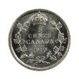 1910 Pointed Leaves Canada 5-cents Brilliant Uncirculated (MS-63) $ Hot on Sale