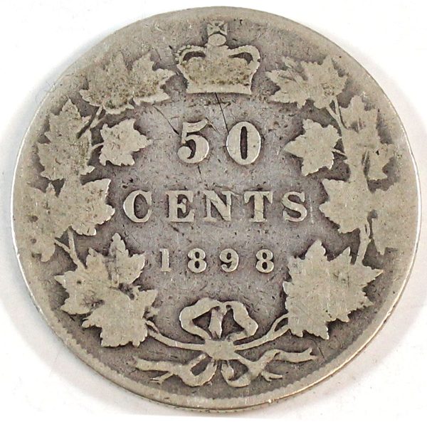 1898 Canada 50-cents Good (G-4) $ Fashion