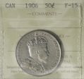 1906 Canada 50-cents ICCS Certified F-15 For Cheap