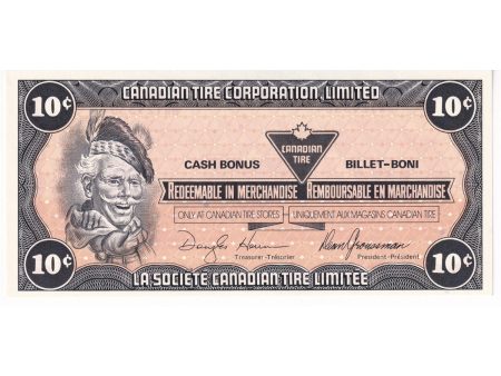 S9-C-BW 1987 Canadian Tire Coupon 10 Cents Uncirculated Sale