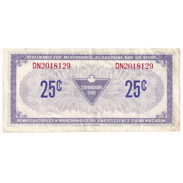 S4-D-DN 1974 Canadian Tire Coupon 25 Cents Very Fine Online