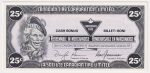 S13-Da-*0 Replacement 1991 Canadian Tire Coupon 25 Cents Uncirculated Supply