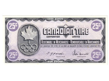 S5-D-MN 1976 Canadian Tire Coupon 25 Cents Uncirculated Discount