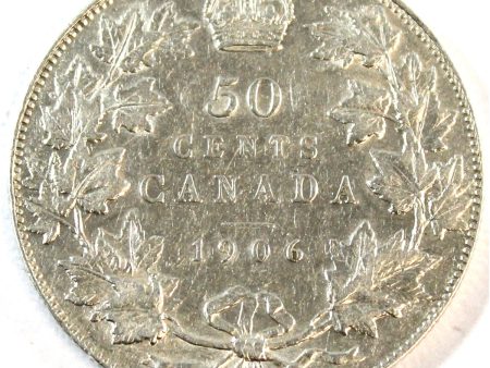 1906 Canada 50-cents Extra Fine (EF-40) $ Online Sale