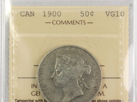 1900 Canada 50-cents ICCS Certified VG-10 Cheap