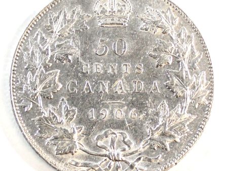 1906 Canada 50-cents EF-AU (EF-45) $ Fashion