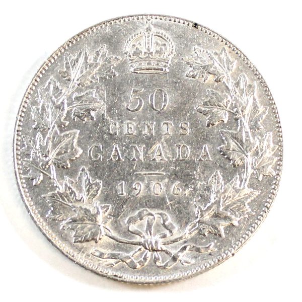 1906 Canada 50-cents EF-AU (EF-45) $ Fashion