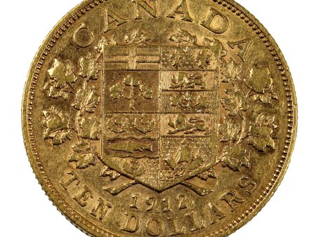 1912 Canada $10 Gold F-VF (F-15) Online now