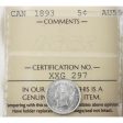 1893 Canada 5-cents ICCS Certified AU-55 Hot on Sale