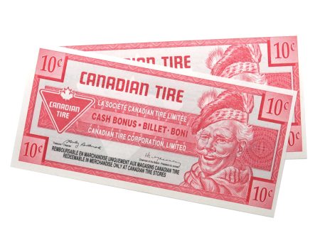 S15-C-00 1992 Canadian Tire Coupon 10 Cents Uncirculated (2 Notes) Fashion