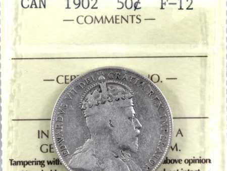 1902 Canada 50-cents ICCS Certified F-12 Hot on Sale