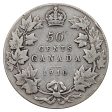 1910 Victorian Leaves Canada 50-cents Fine (F-12) $ Fashion