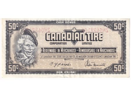 S4-E-ZN1 Red # 1974 Canadian Tire Coupon 50 Cents VF-EF Hot on Sale