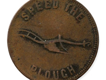 PE-5B1 (1860) PEI Speed the Plough, Success to the Fisheries Token VG-F (VG-10) For Discount