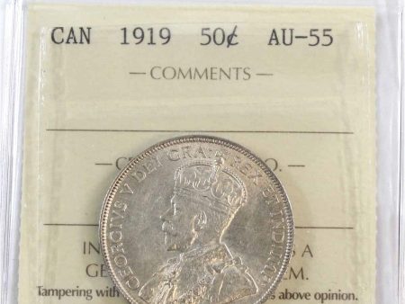 1919 Canada 50-cents ICCS Certified AU-55 Online Sale