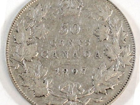 1907 Canada 50-cents Very Fine (VF-20) $ Sale