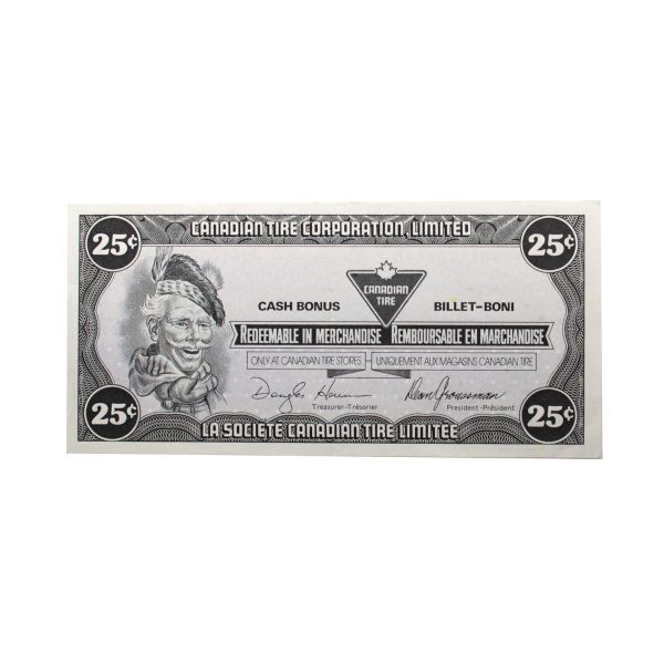 S14-D-00 1991 Canadian Tire Coupon 25 Cents EF-AU Cheap