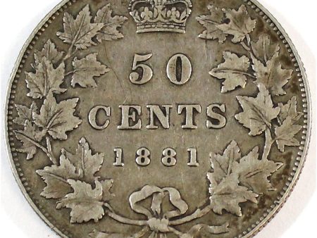 1881H Canada 50-cents VF-EF (VF-30) $ Sale