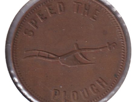 PE-5B1 No Date (1860) PEI Speed the Plough, Success to the Fisheries Token VF-EF (VF-30) Supply