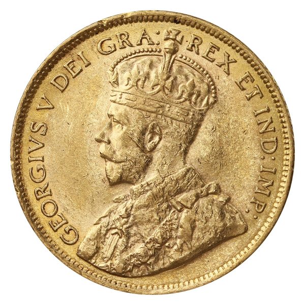 1914 Canada $5 Gold EF-AU (EF-45) $ Online Sale