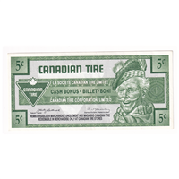 S15-Ba-90 Replacement 1992 Canadian Tire Coupon 5 Cents Almost Uncirculated For Sale