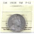 1903H Canada 50-cents ICCS Certified F-12 Supply