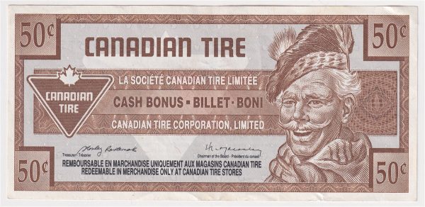 S15-Ea-90 Replacement 1992 Canadian Tire Coupon 50 Cents Extra Fine For Sale