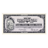 S4-D-RN 1974 Canadian Tire Coupon 25 Cents Uncirculated For Sale